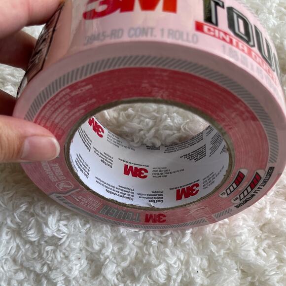 3M Tough 1.88 in x 55 Yards Tough Red Duct Tape Roll Multi-Use NEW - Picture 6 of 6